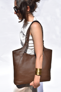 Margaret Tote Cocoa Brown Full Grain Leather
