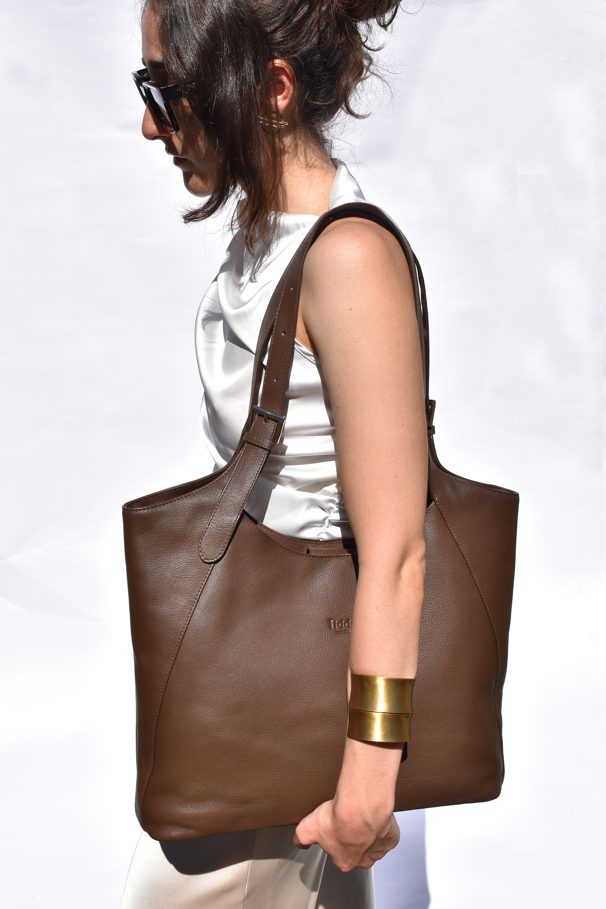 Margaret Tote Cocoa Brown Full Grain Leather