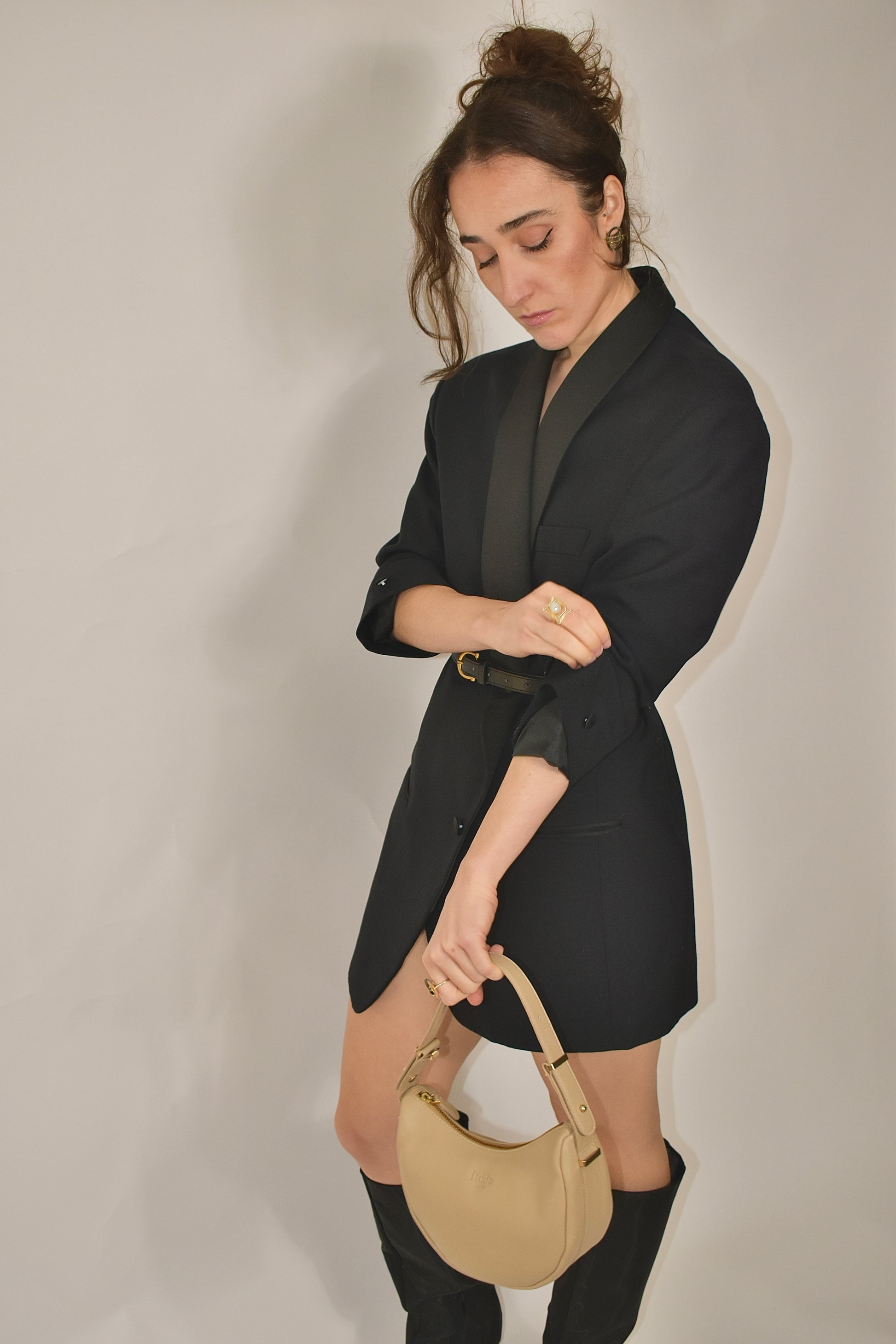 Elizabeth Bag Sand Full Grain Leather