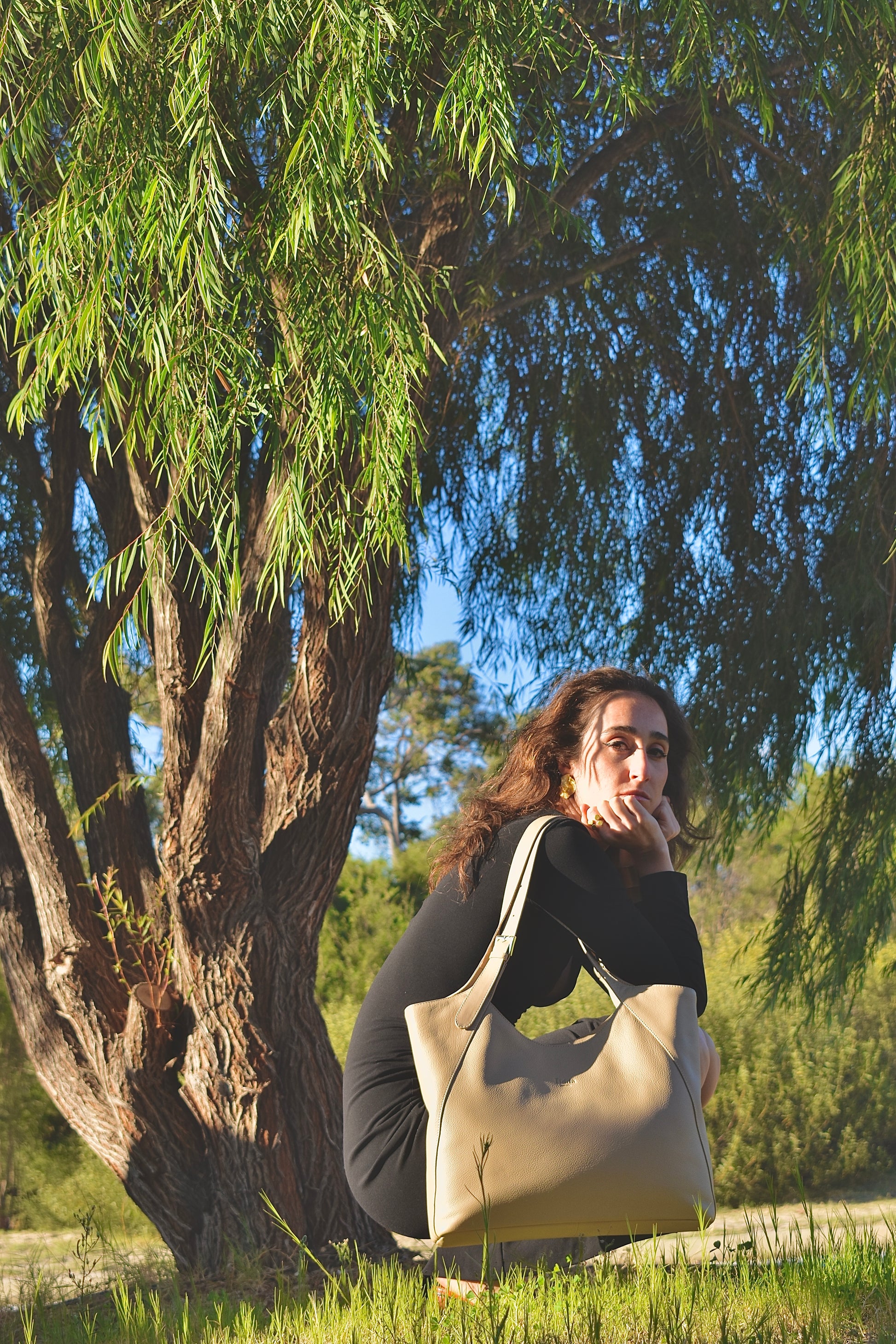 Margaret Tote Sand Full Grain Leather