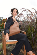 Margaret Tote Mud Brown Full Grain Leather