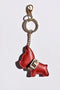 Frenchie Charm Red Full Grain Leather