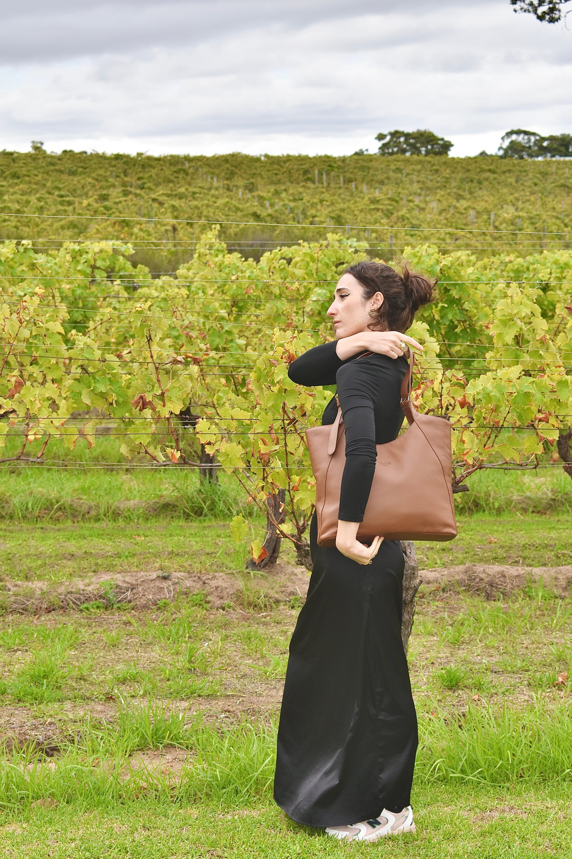 Margaret Tote Mud Brown Full Grain Leather