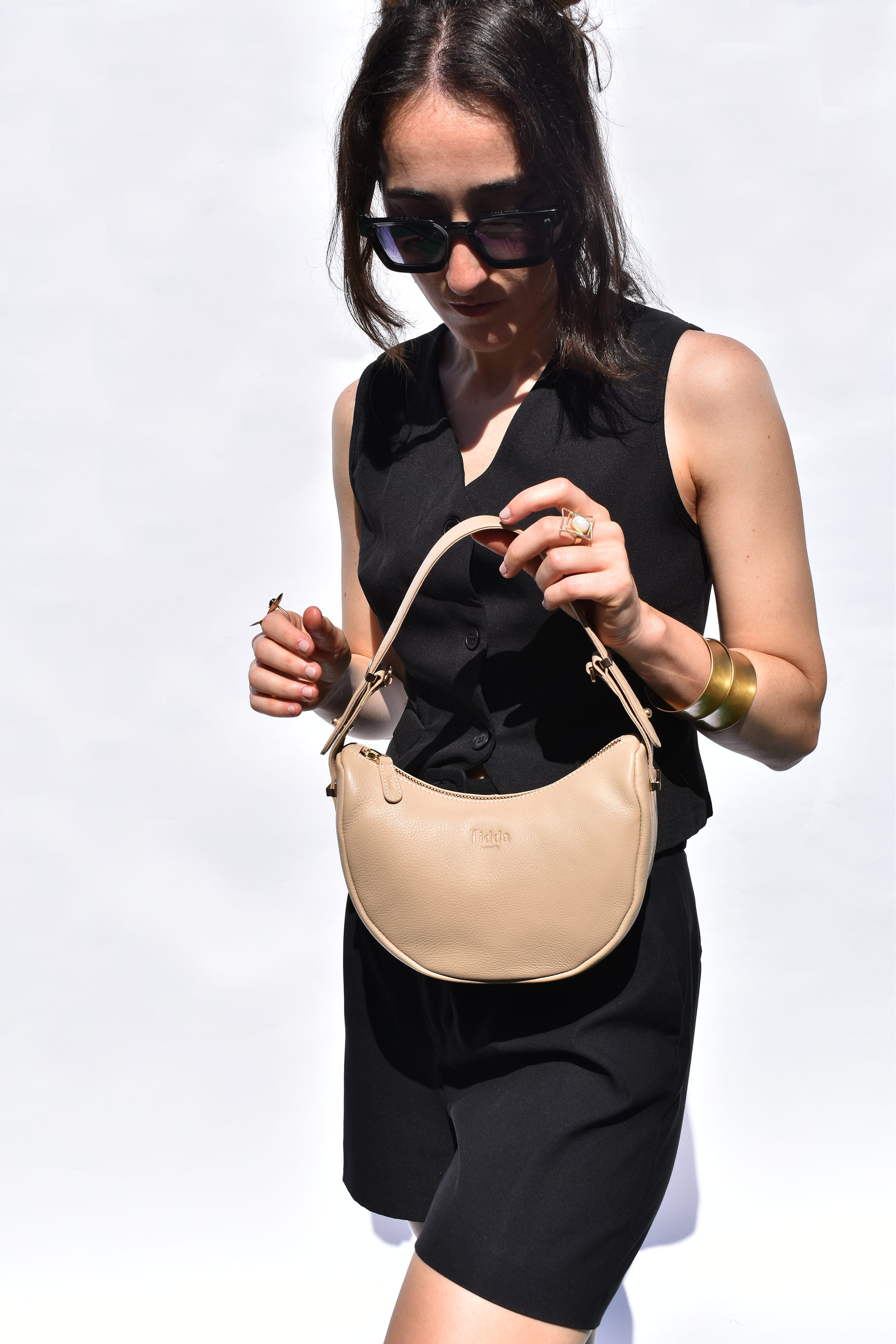 Elizabeth Bag Sand Full Grain Leather