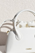 Augusta Bag White Saffiano Leather - PREORDER