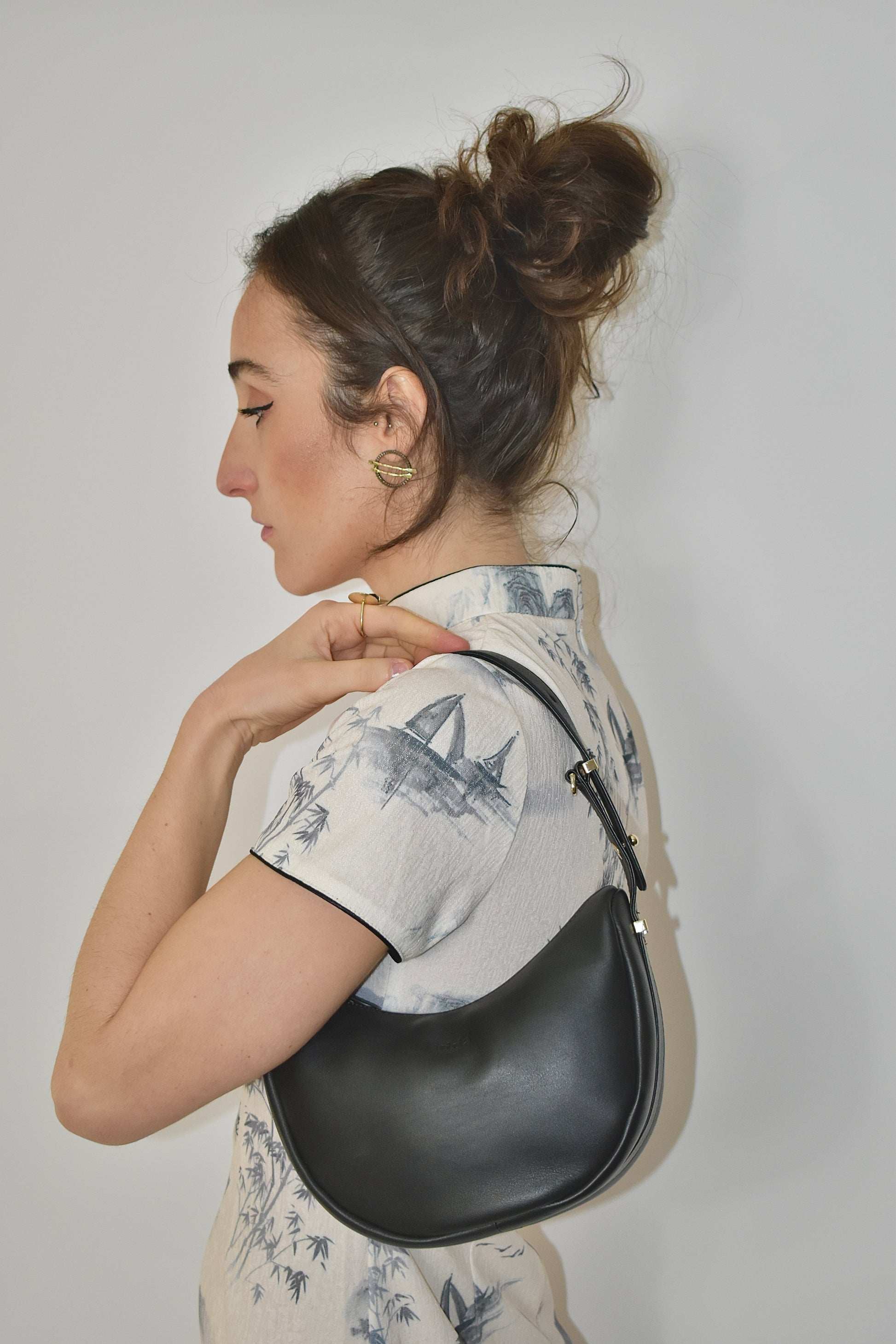 Elizabeth Bag Black Full Grain Leather