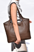 Margaret Tote Cocoa Brown Full Grain Leather