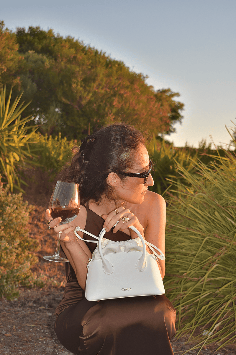 Augusta Bag in White — Oralua