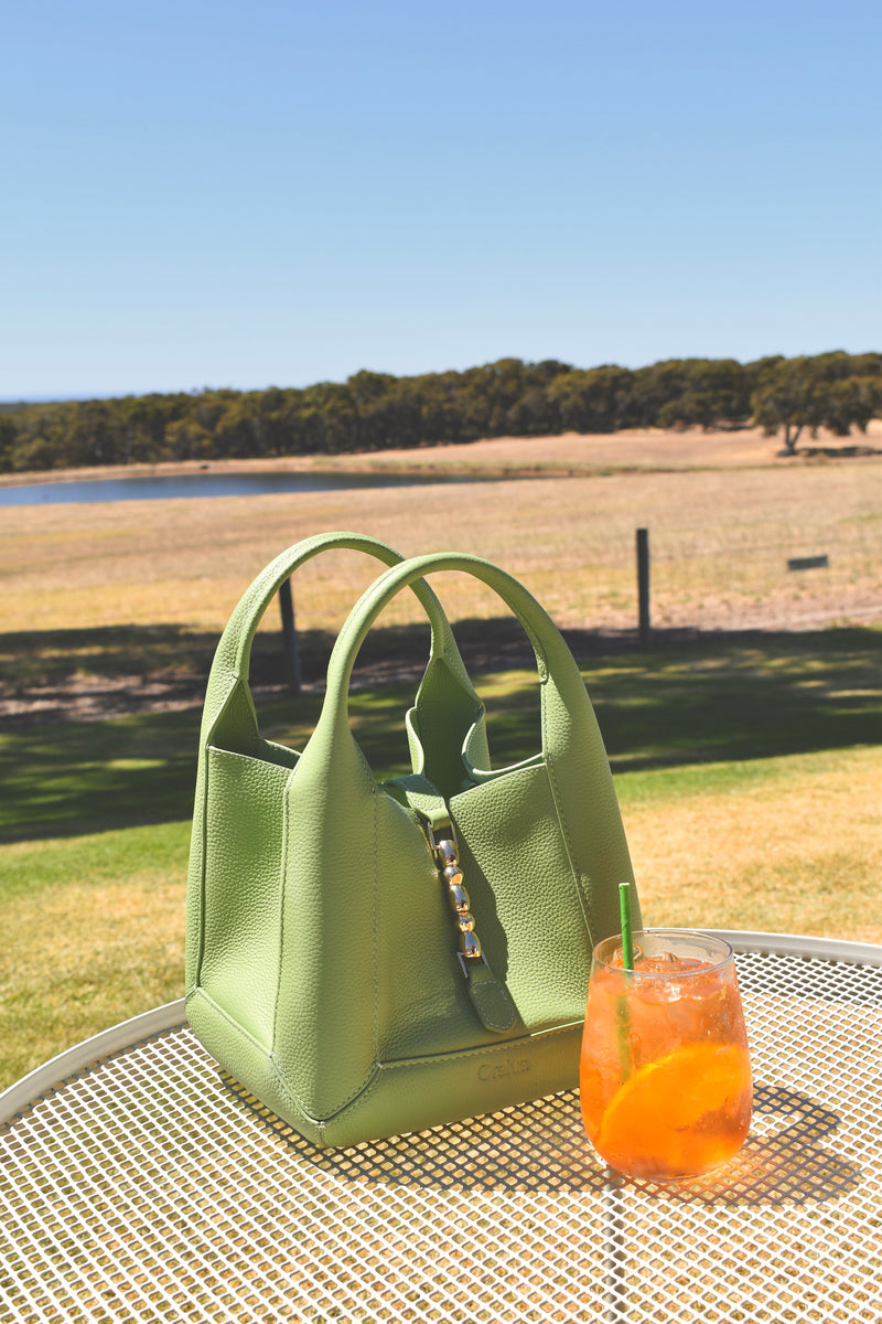 Coral Bucket Bag in Sagefield — Oralua