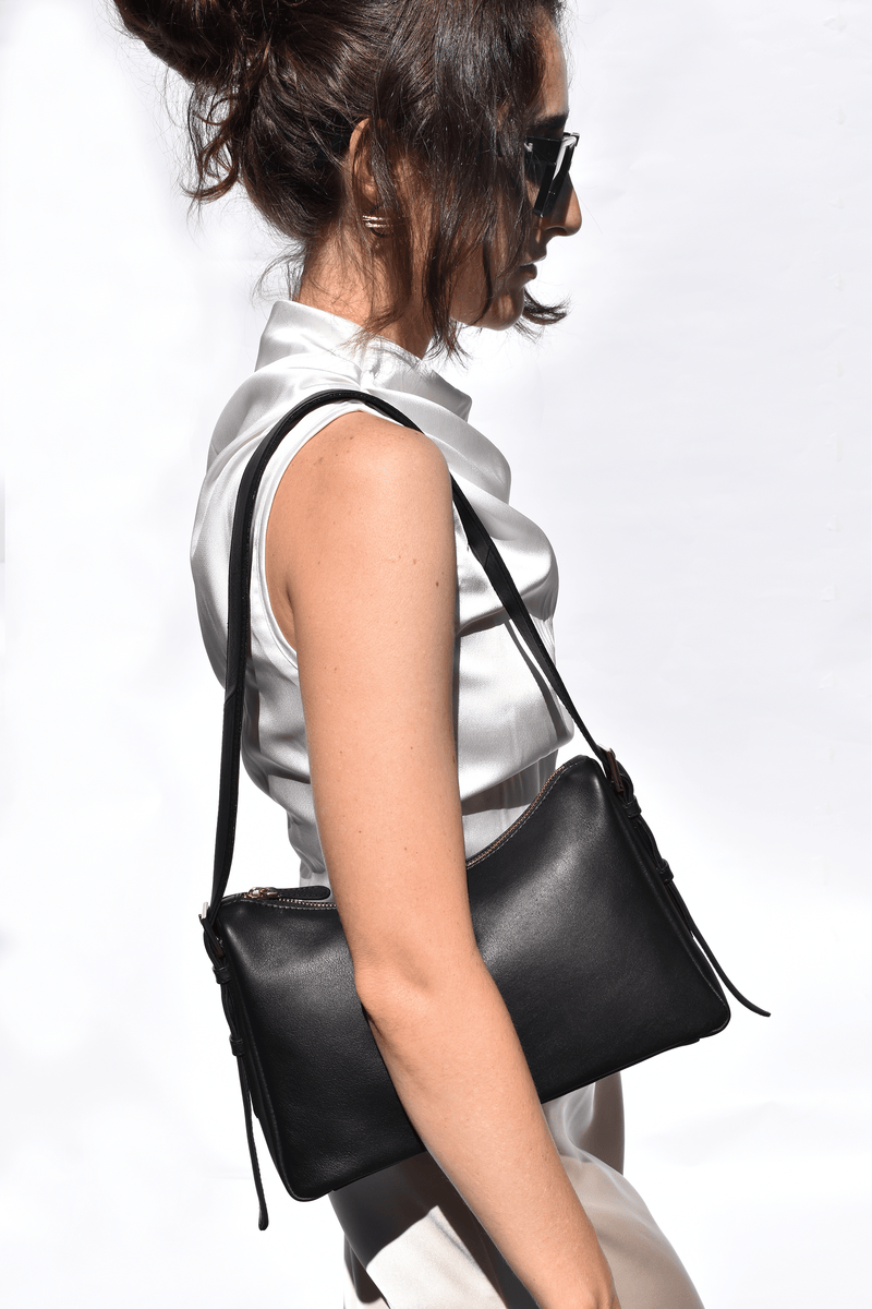 Esperance Bag Black Full Grain Leather - Oralua