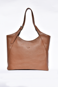 Margaret Tote Mud Brown Full Grain Leather