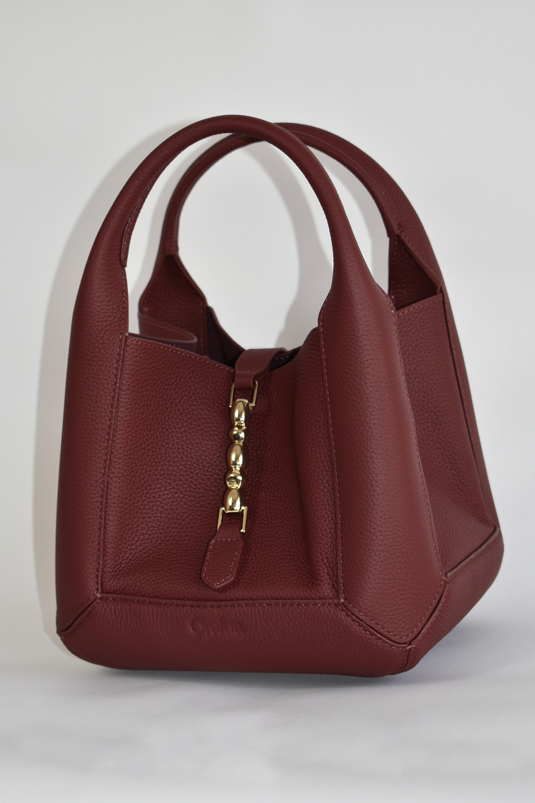 Coral Bucket Bag Shiraz Togo Pebble Leather - PREORDER